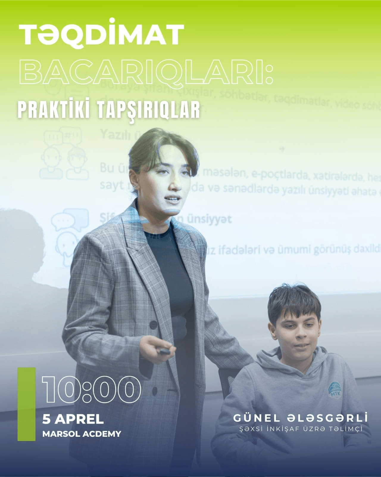 Marsol Academy - Təqdimat Bacarıqları